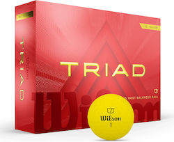 Wilson Triad Golf Ball Yellow 12-balls