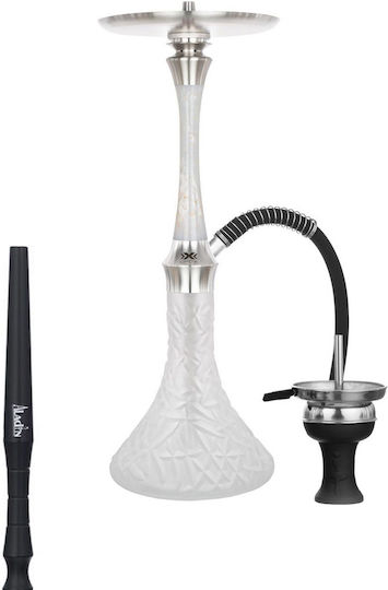 Aladin Hookah Epox Single White Silver