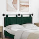 vidaXL Fabric Bed Headboard Cushion Green 130x55cm