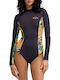 Tropic Active Swimsuit With Zipper Black