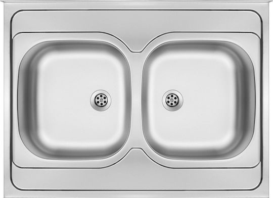 Deante Chiuvetă Încastrabilă Inox Satinat cu Baterie M60xL60cm Gri
