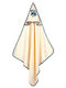 Greenwich Polo Club Βρεφική Κάπα-Μπουρνούζι με Κουκούλα Beige 80x80εκ.
