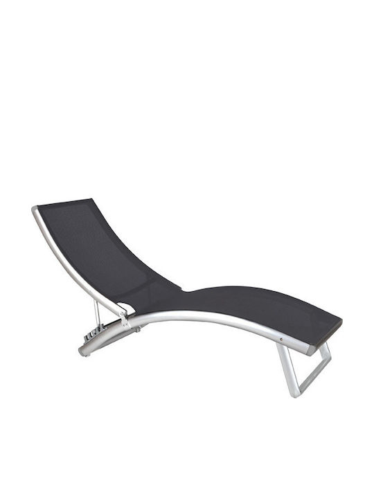 Raki Aluminium Garten- und Pool-Liegestuhl Grau 184x53cm Raki Aluminium Garten- und Pool-Liegestuhl Grau 184x53cm