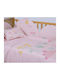 Nef-Nef Homeware Κουβέρτα Κούνιας Spring Happiness Πικέ Ροζ 110x150εκ.