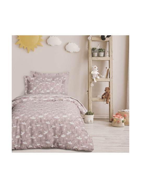 Das Home Set Kinderbettlaken Baumwollnude 170x2...