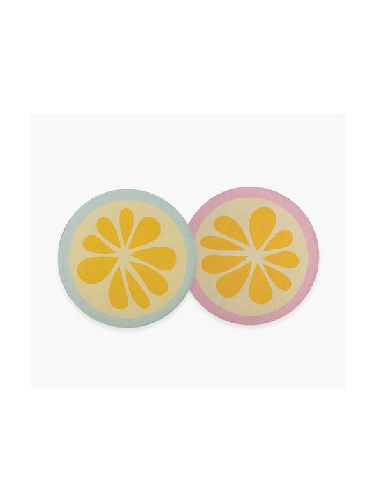Nef-Nef Homeware Zitronenlimonade Rund Tischset 38cm Nef-Nef Homeware Zitronenlimonade Rund Tischset 38cm