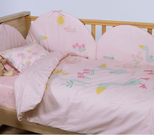 Nef-Nef Homeware Spring Happiness Păturică Pentru Bebeluși Din Bumbac Spring Happiness Roz 110x140cm