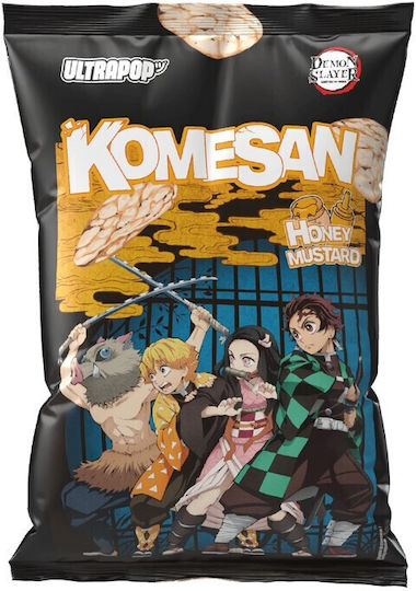 Komesan Rice Chips Demon Slayer Honey Mustard Flavor 60g