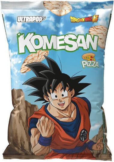 Komesan Rice Chips Goku Dragon Ball Pizza Flavor 60g