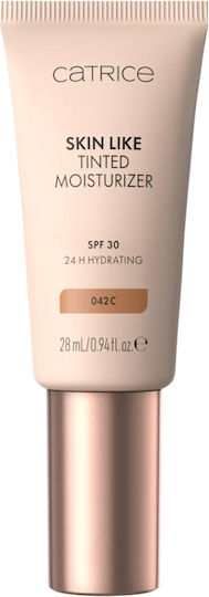 Catrice Cosmetics Skin Like 042C 24h Moisturizing Face Day Cream Tinted with SPF30 28ml