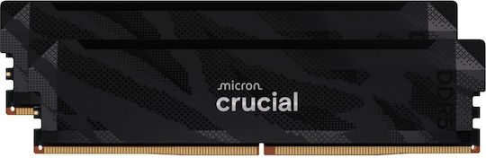 Crucial Pro OC DDR5 32GB RAM με 2x16GB Modules και Ταχύτητα 6400 για Desktop