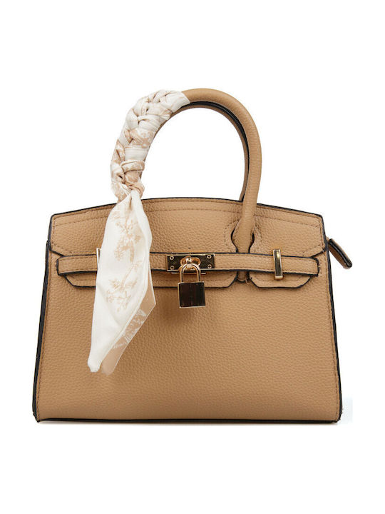 Silia D Women's Beige Satchel Bag