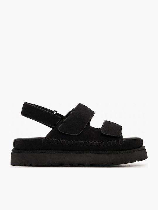 Luigi Дамски Сандали Flatforms Черни