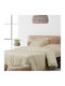 Das Home 5444 Σετ Σεντόνια Ημίδιπλα με Λάστιχο 120x200+35εκ. 3 (3τμχ)