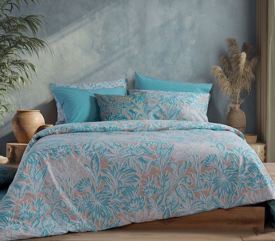 Nef-Nef Homeware Charisma Module Cearceafuri De Pat Duble 200x270cm Albastre 4 Bucăți