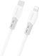 Dudao L25sx Заряден Кабел За Пренос На Данни Usb-C/Lightning 30W 2M Бял