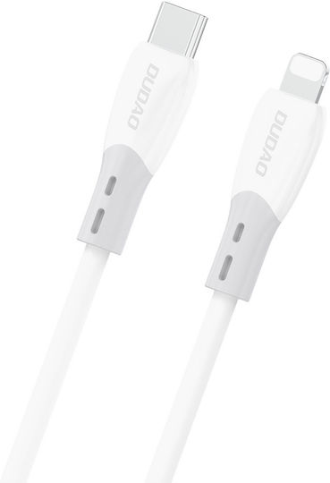 Dudao L25sx Заряден Кабел За Пренос На Данни Usb-C/Lightning 30W 2M Бял