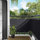 vidaXL Rechteckiger Schatten-Teiler Schwarz 1x3m