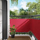 vidaXL Rectangular Burgundy Shade Divider with ...