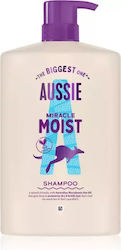 Aussie Miracle Moist Șampon Hidratant Pentru Păr Uscat Deteriorat 1000 Ml