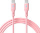 USB Type-C Кабел USB Type-C 1м Ak-usb-66 60W Силикон Розов