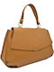 Leather Women's Shoulder Bag Tabac Brown