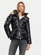 Дълго Дамско Puffer Яке за Зима Black