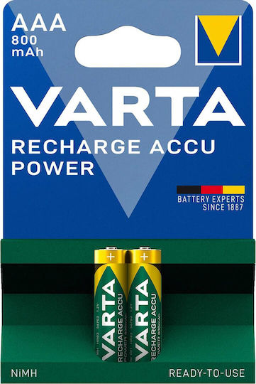 Varta Rechargeable Accu Rechargeable Battery AAA Li-ion 800mAh 1.2V