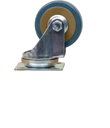 Möbelrad Gummi Drehende mit Bremse 2 Zoll Blau Z-tools Zts 8117