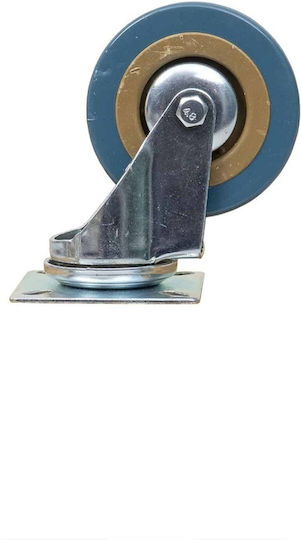 Furniture Wheel Rubber Caster 3-inch Swivel Blue Z-tools Zts 8123