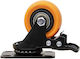 Möbelrad Gummi Rollen Drehend mit Bremse 2 Zoll Orange Z-tools Zts 8127