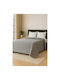 Single Gray Coverlet 160x220cm