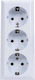 Triple Socket Cp Quatric 16a 250v Qc-6-0312