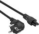 Akyga Copper Power Cable Ak-nb-10c Cloverleaf Iec C5 Cee 7/7 Laptop 3m