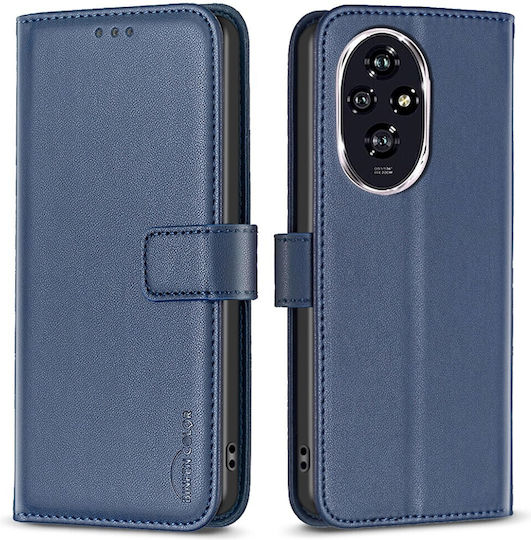 Binfen Series 12 Wallet Δερμάτινο Μπλε (Honor 200)
