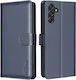 Binfen Book Synthetic Leather / Silicone Blue (Galaxy A17 Oppo A17)