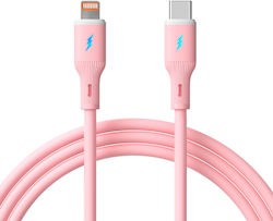 Usb Type C Lightning Cable 1m Ak-usb-71 30w Silicone Pink