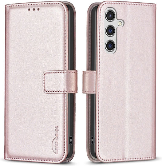 Binfen Series 12 Wallet Leather Rose Gold for Galaxy A56