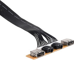 Front Panel 2xusb 2.0 78mm Akyga Ak-ca-85 Pc Front Panel 2xaudio 60cm Front Panel 2xusb 2.0 78mm Akyga Ak-ca-85 Pc Front Panel 2xaudio 60cm