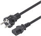 Manhattan IEC C13 - IEC C13 Cable 5m Μαύρο 308700
