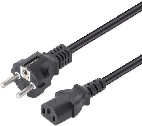 Manhattan IEC C13 - IEC C13 Кабел 1м Черен 353908