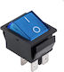 Rocker Switch Large 4p On-off 16a/250v Blue Irs-201-1a
