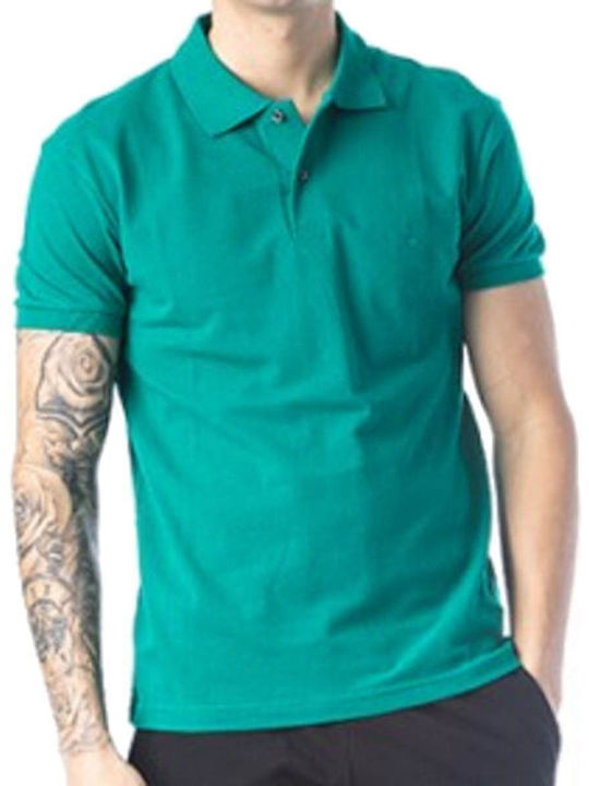Paco & Co Polo Herrenbluse Kurzarm Grüne