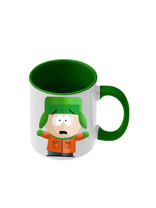 Κούπα South Park Σκούρα Πράσινη Λαβή Εσωτερικό