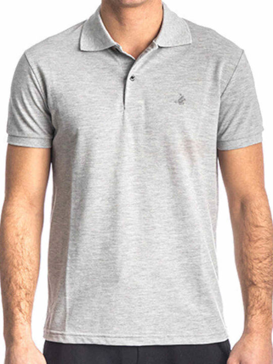 Paco & Co Polo Herrenbluse Kurzarm Grau