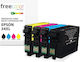 Freecolor Πακέτο Συμβατών Μελανιών Εκτυπωτή InkJet Epson Epson 34xl 30ml Μαύρο 1τμχ
