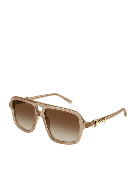 Gucci Ochelari De Soare Unisex Cu Ramă Maro Din...