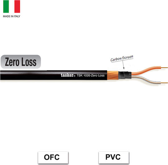 Tsk1026 Pvc Zero Loss Καλώδιο Μικροφώνου Balanced Μηδενικής Απώλειας 2x0.25mm