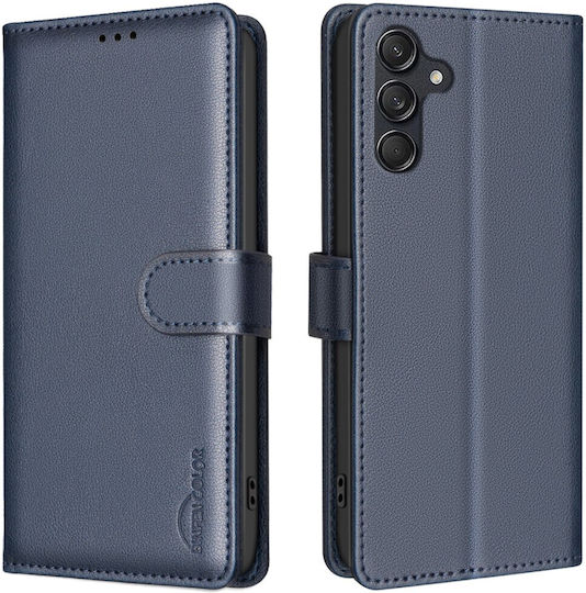 Binfen Series 12 Wallet Leather Blue Galaxy A36