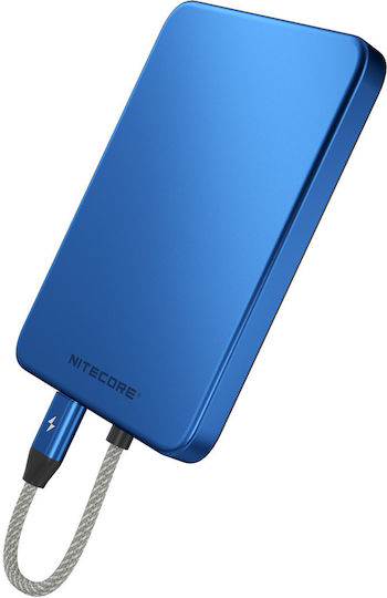 NiteCore Pocket 5 MagSafe Power Bank 5000mAh 22.5W Blue
